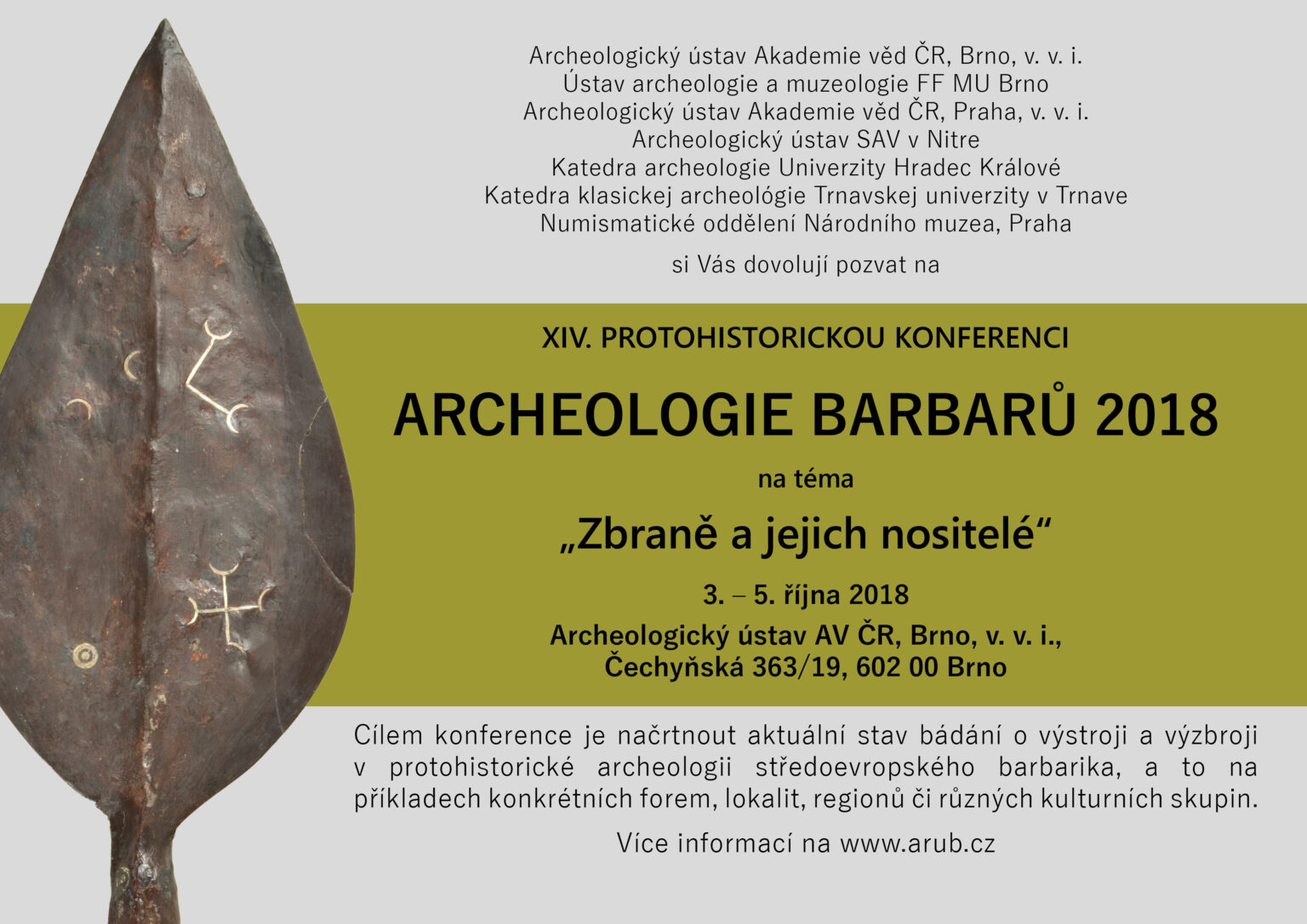 Pozv Nka Na Konferenci Archeologie Barbar Archeologick Stav