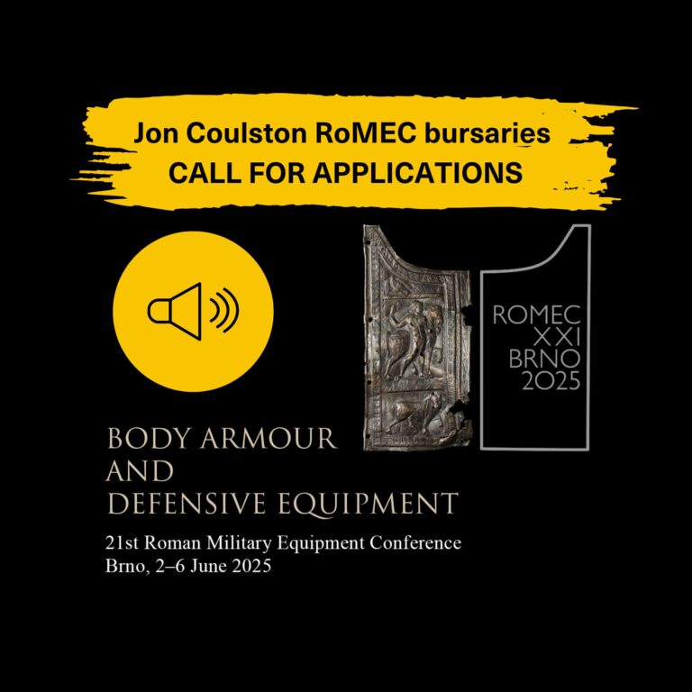 Jon Coulston RoMEC bursaries – Call for Applications